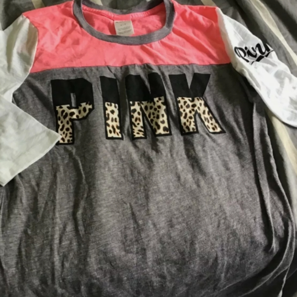 Victorias secret 3/4 sleeve cheetah shirt